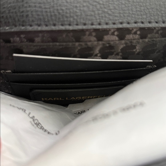 Karl Lagerfeld Paris Simone Leather Crossbody Candy Dots" purse - Picture 6 of 6